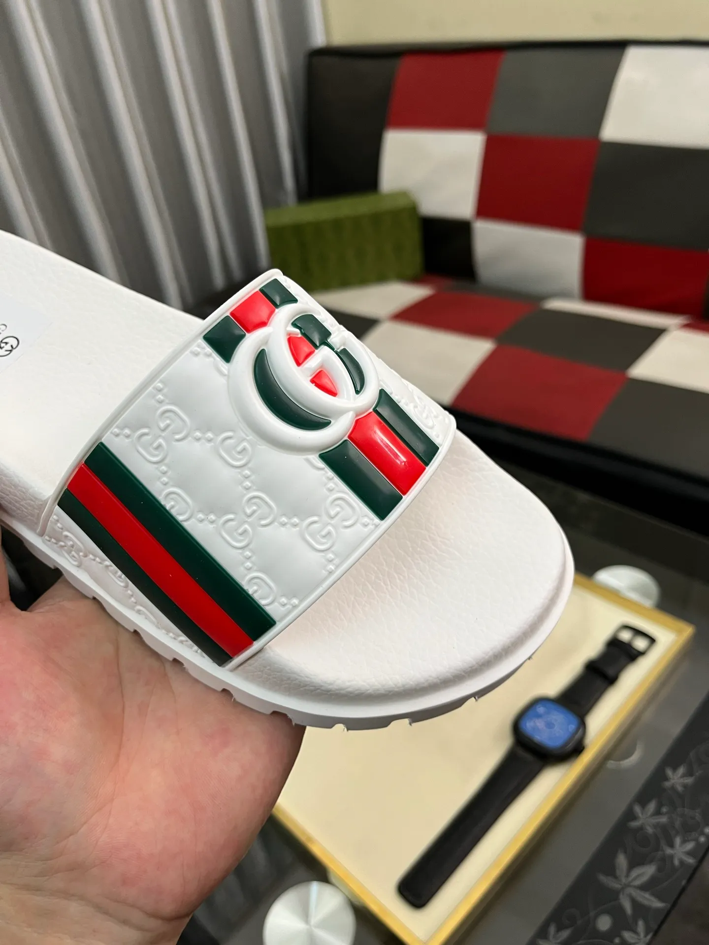 Men's men's shoes💰260⌚️⌚️ＧＵＣＣＩ.Gucci.Official website 1:1 popular slippers hot sale! Original original material 🩴 SIZE: 38-46 (45.46 non-refundable)